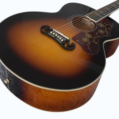 Custom Crown SJ200 Elvis Tobacco Burst Acoustic Guitar - Image 6