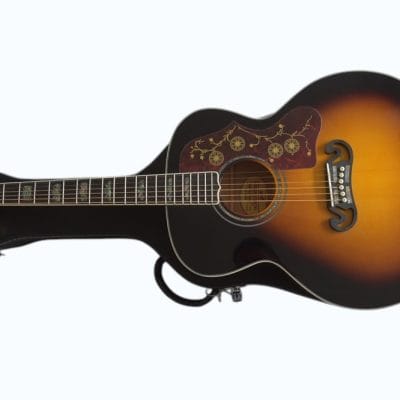 Custom Crown SJ200 Elvis Tobacco Burst Acoustic Guitar - Image 10