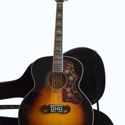 Custom Crown SJ200 Elvis Tobacco Burst Acoustic Guitar - Image 11