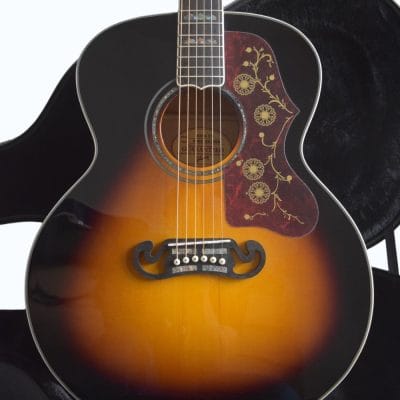 Custom Crown SJ200 Elvis Tobacco Burst Acoustic Guitar - Image 12