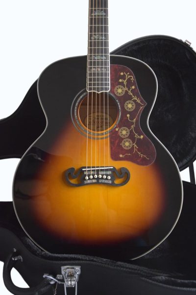 Custom Crown SJ200 Elvis Tobacco Burst Acoustic Guitar - Image 12