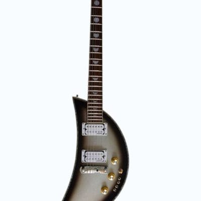 Custom Tribal Black Burst Moonsault Electric Guitar - Image 2