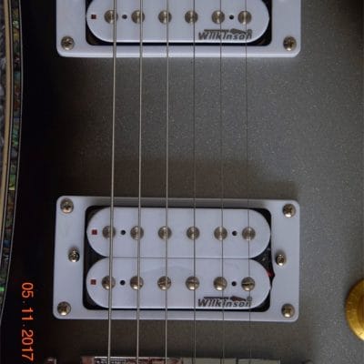 Custom Tribal Black Burst Moonsault Electric Guitar - Image 5