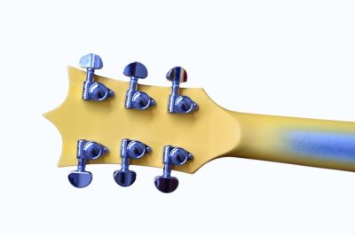 Custom Tribal Yellow Burst Moonsault Electric Guitar - Image 4