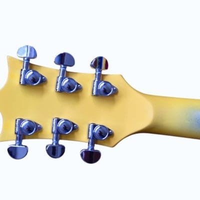 Custom Tribal Yellow Burst Moonsault Electric Guitar - Image 4