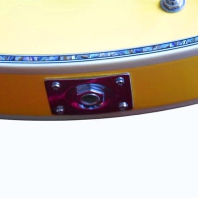 Custom Tribal Yellow Burst Moonsault Electric Guitar - Image 11