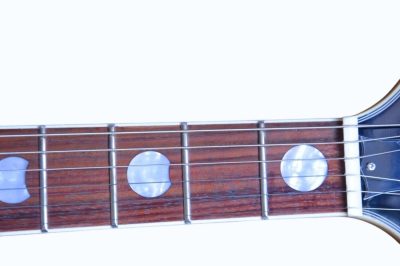 Custom Tribal Yellow Burst Moonsault Electric Guitar - Image 12