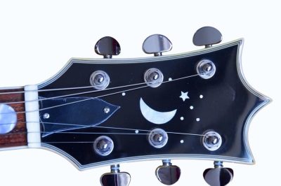 Custom Tribal Yellow Burst Moonsault Electric Guitar - Image 13