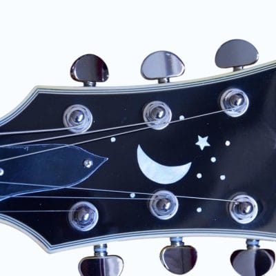 Custom Tribal Yellow Burst Moonsault Electric Guitar - Image 13