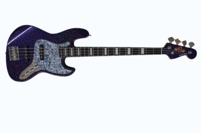 Custom Regent Sparkle Purple Jazz Bass - Image 2