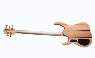 Custom Denver Smith Elite Quilted Maple 5 String Bass Ebony Finger Ramp - Image 13