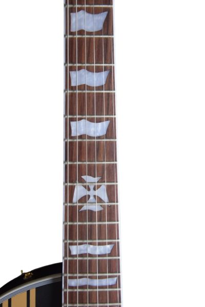 Custom Obsidian James Iron Cross Matte Black Electric Guitar - Image 8
