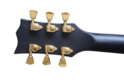 Custom Obsidian James Iron Cross Matte Black Electric Guitar - Image 10