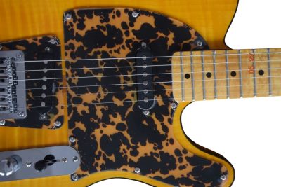 Custom Vale HS Mad Cat Amber Yellow Guitar - Image 5