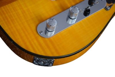 Custom Vale HS Mad Cat Amber Yellow Guitar - Image 7