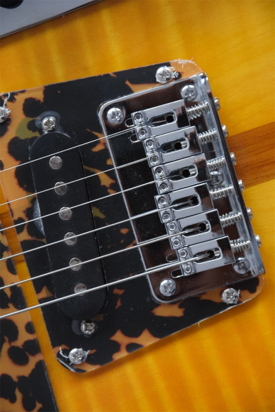 Custom Vale HS Mad Cat Amber Yellow Guitar - Image 8