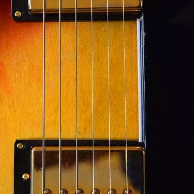 Custom Crown 1962 Barney Kessel Archtop Archtop Black Burst Yellow Guitar - Image 2