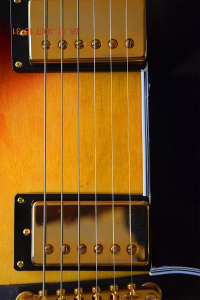 Custom Crown 1962 Barney Kessel Archtop Archtop Black Burst Yellow Guitar - Image 2