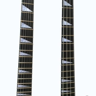 Custom Nova 4003 Double Neck Purple 4 String Bass 6 String Guitar - Image 6