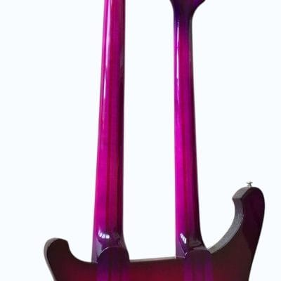 Custom Nova 4003 Double Neck Purple 4 String Bass 6 String Guitar - Image 8