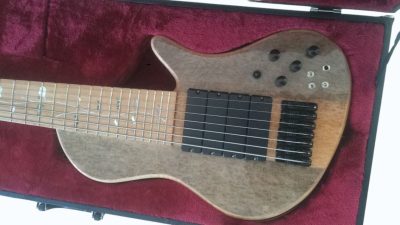 Custom Solis Imperial Natural 4 Pickups 7 String Bass