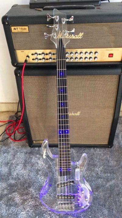 Custom Rift Plexiglass Aria Acrylic Bass - Image 3