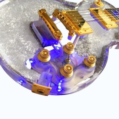 Custom Crown Plexiglass Acrylic Led Guitar - Image 6