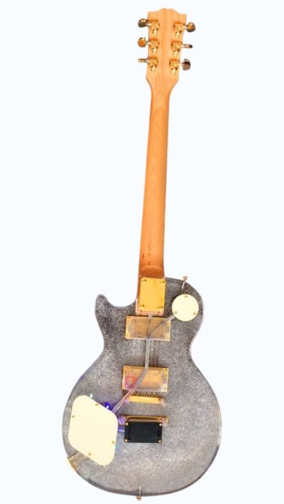 Custom Crown Plexiglass Acrylic Led Guitar - Image 7