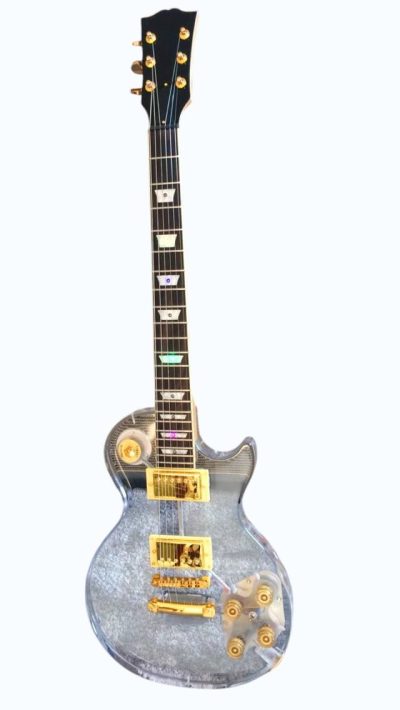 Custom Crown Plexiglass Acrylic Led Guitar - Image 9