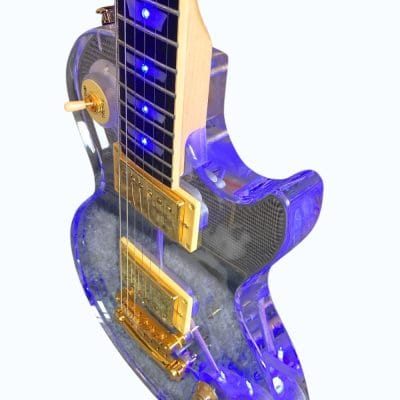 Custom Crown Plexiglass Acrylic Led Guitar - Image 10