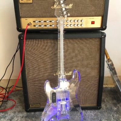 Custom Regent ST LED Plexiglass Acrylic Guitar - Image 2