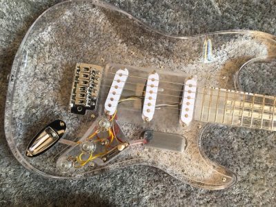 Custom Regent ST LED Plexiglass Acrylic Guitar - Image 3