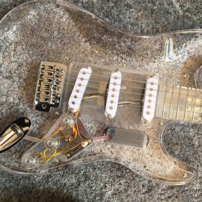 Custom Regent ST LED Plexiglass Acrylic Guitar - Image 3