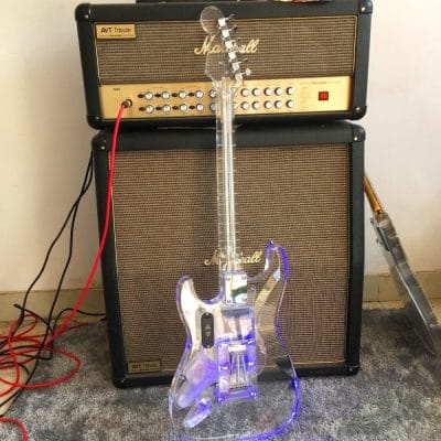 Custom Regent ST LED Plexiglass Acrylic Guitar - Image 5