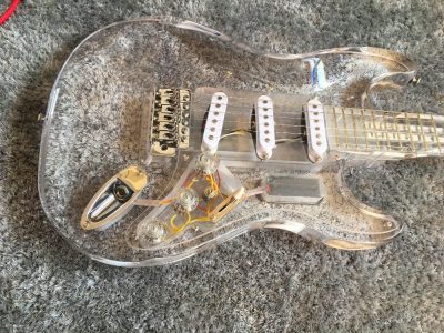 Custom Regent ST LED Plexiglass Acrylic Guitar - Image 6