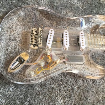 Custom Regent ST LED Plexiglass Acrylic Guitar - Image 6