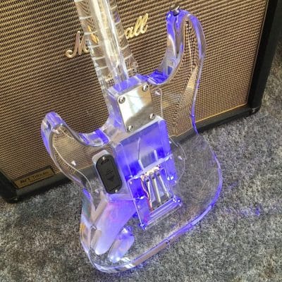 Custom Regent ST LED Plexiglass Acrylic Guitar - Image 9