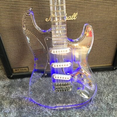 Custom Regent ST LED Plexiglass Acrylic Guitar - Image 16