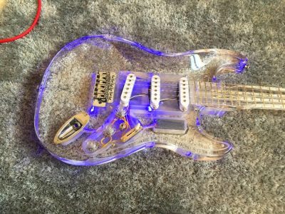 Custom Regent ST LED Plexiglass Acrylic Guitar - Image 17