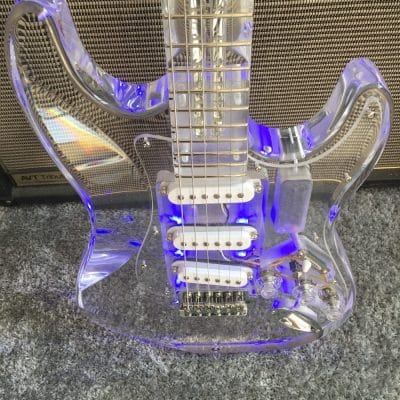Custom Regent ST LED Plexiglass Acrylic Guitar - Image 19