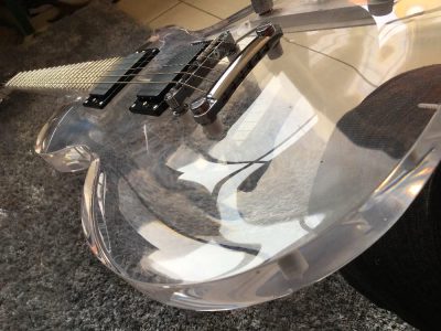 Custom Crown Plexiglass Acrylic Guitar - Image 3