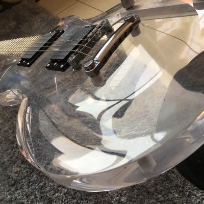 Custom Crown Plexiglass Acrylic Guitar - Image 3