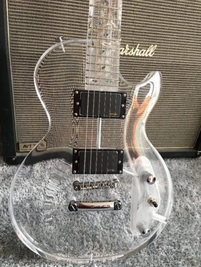Custom Crown Plexiglass Acrylic Guitar - Image 4