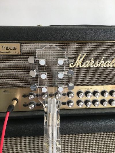 Custom Crown Plexiglass Acrylic Guitar - Image 8