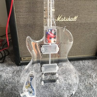 Custom Crown Plexiglass Acrylic Guitar - Image 7