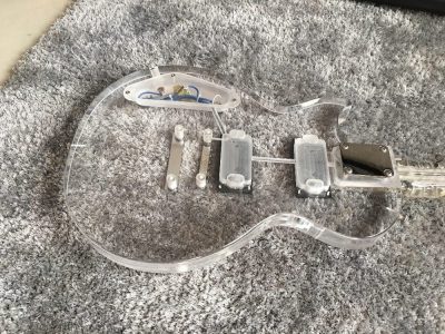 Custom Crown Plexiglass Acrylic Guitar - Image 2