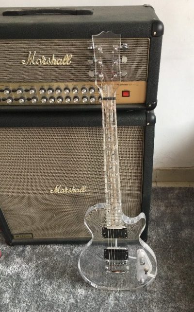Custom Crown Plexiglass Acrylic Guitar - Image 19