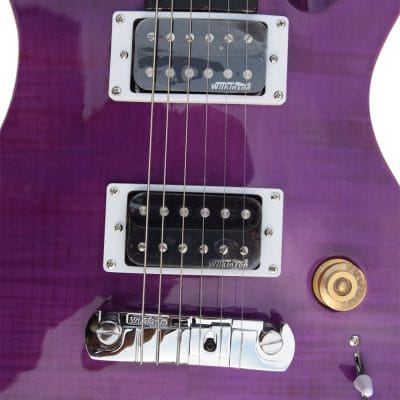 Custom Monarch SE MC DGT Purple Flame Maple Guitar - Image 6