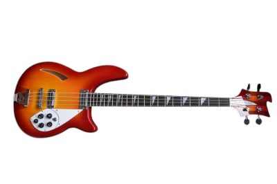 Custom Nova 4005 Fireglo 22 Frets 4 String Semi Hollow Bass - Image 2