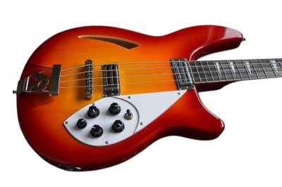 Custom Nova 4005 Fireglo 22 Frets 4 String Semi Hollow Bass - Image 5